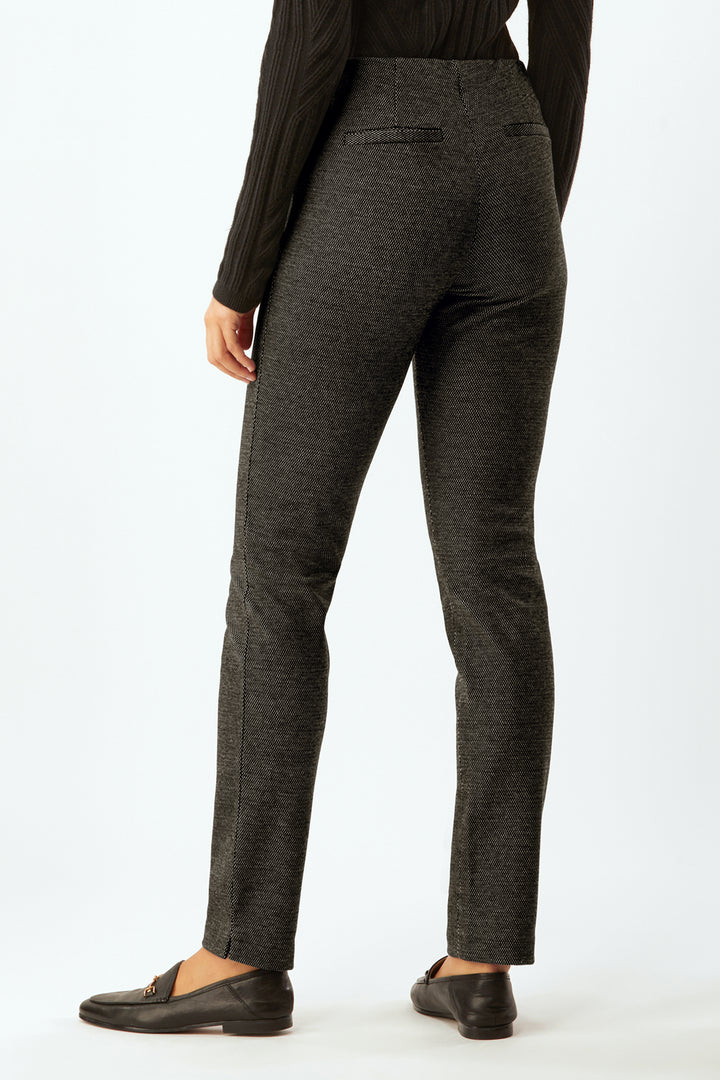 Springfield Classic Pull-On In Park Avenue Stretch  - Grey Tweed