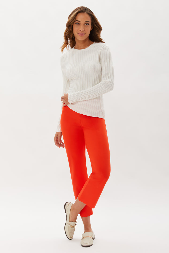 Prince Crop Flare Pant - Poppy