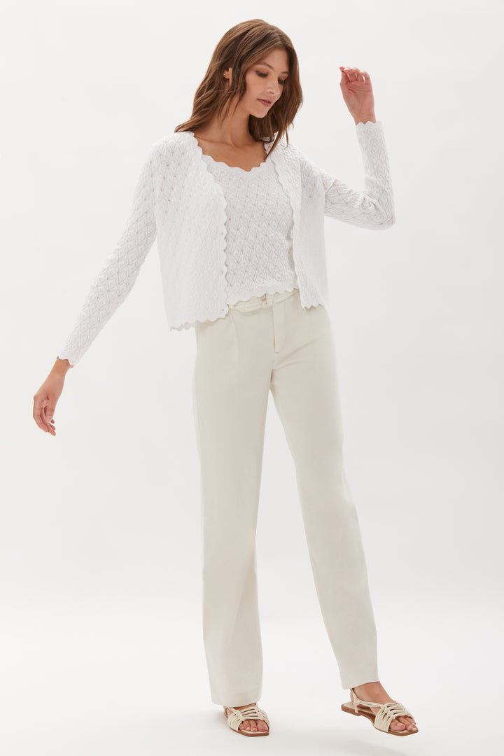 Parsons Belted Wide Leg Pant - Natural