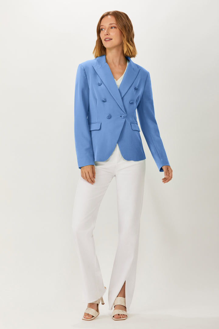 Double Breasted Jacket - Spring Blue