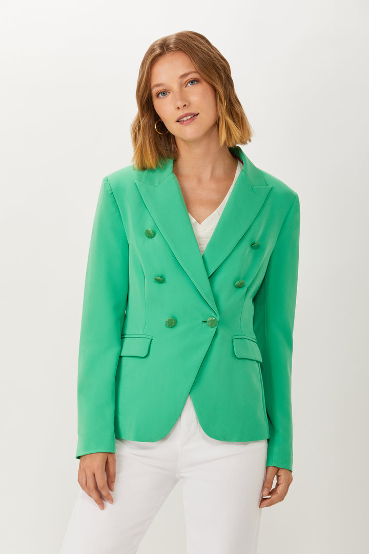 Double Breasted Jacket - Spring Green