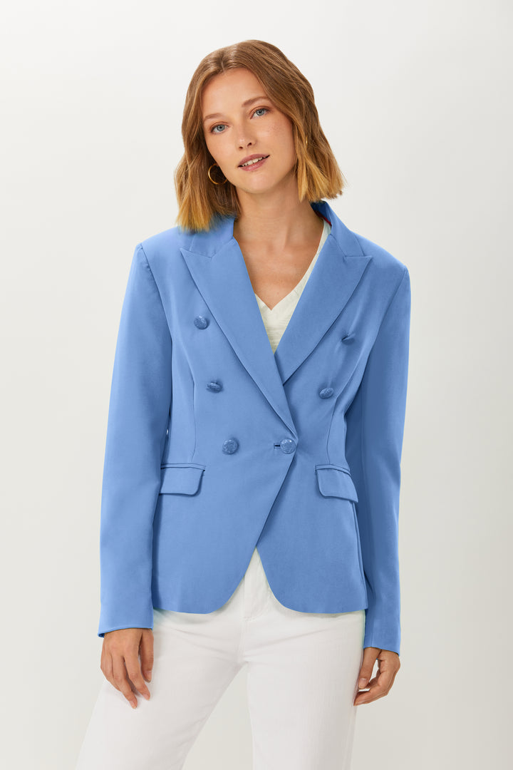 Double Breasted Jacket - Spring Blue