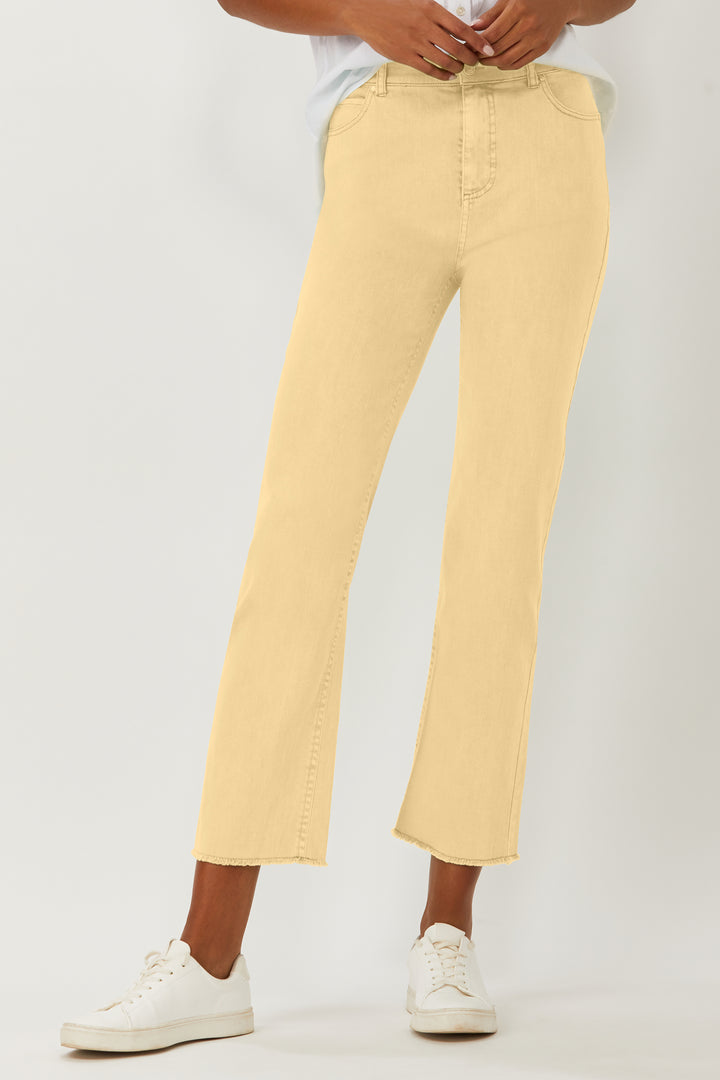 The New La Cienega Straight Leg Jean - Sunny Yellow